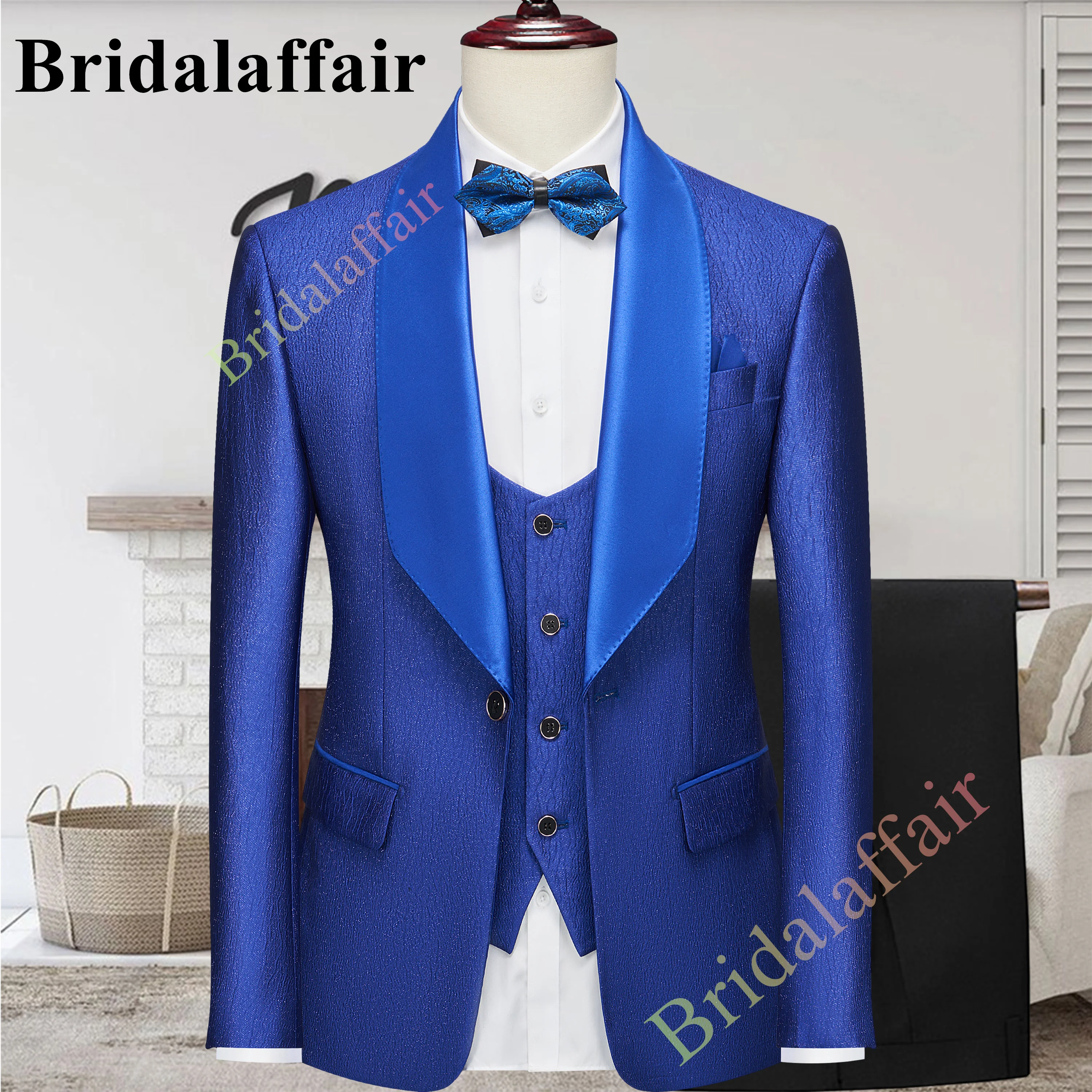 Bridalaffair, мужские синие костюмы, роскошные модные свадебные смокинги в клетку, костюм для мужчин, мужской костюм, блейзер, пиджак, жилет, брюки, комплект из 3 предметов
Bridalaffair, мужские синие костюмы, роскошные модные свадебные смокинги в клетку, костюм для мужчин, мужской костюм, блейзер, пиджак, жилет, брюки, комплект из 3 предметов