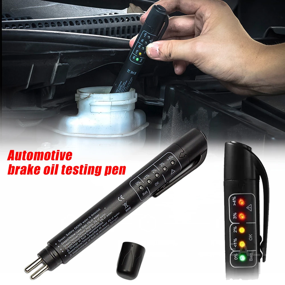 Car Brake Fluid Test Pen 5 LED Indicator Brake Fluid Tester DOT3 DOT4 DOT5 Brake Fluid Tester Car Diagnostic Tool
Car Brake Fluid Test Pen 5 LED Indicator Brake Fluid Tester DOT3 DOT4 DOT5 Brake Fluid Tester Car Diagnostic Tool