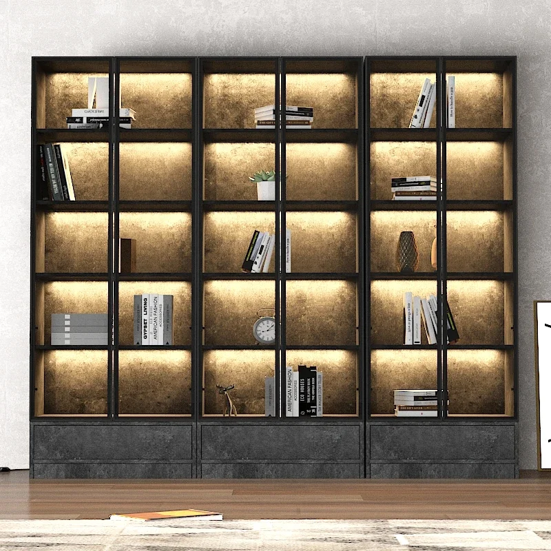 Bookcase Display Cabinet Modern Minimalist Bookshelf Home Hand-Made Locker Entire Wall Bookcase 
Bookcase Display Cabinet Modern Minimalist Bookshelf Home Hand-Made Locker Entire Wall Bookcase