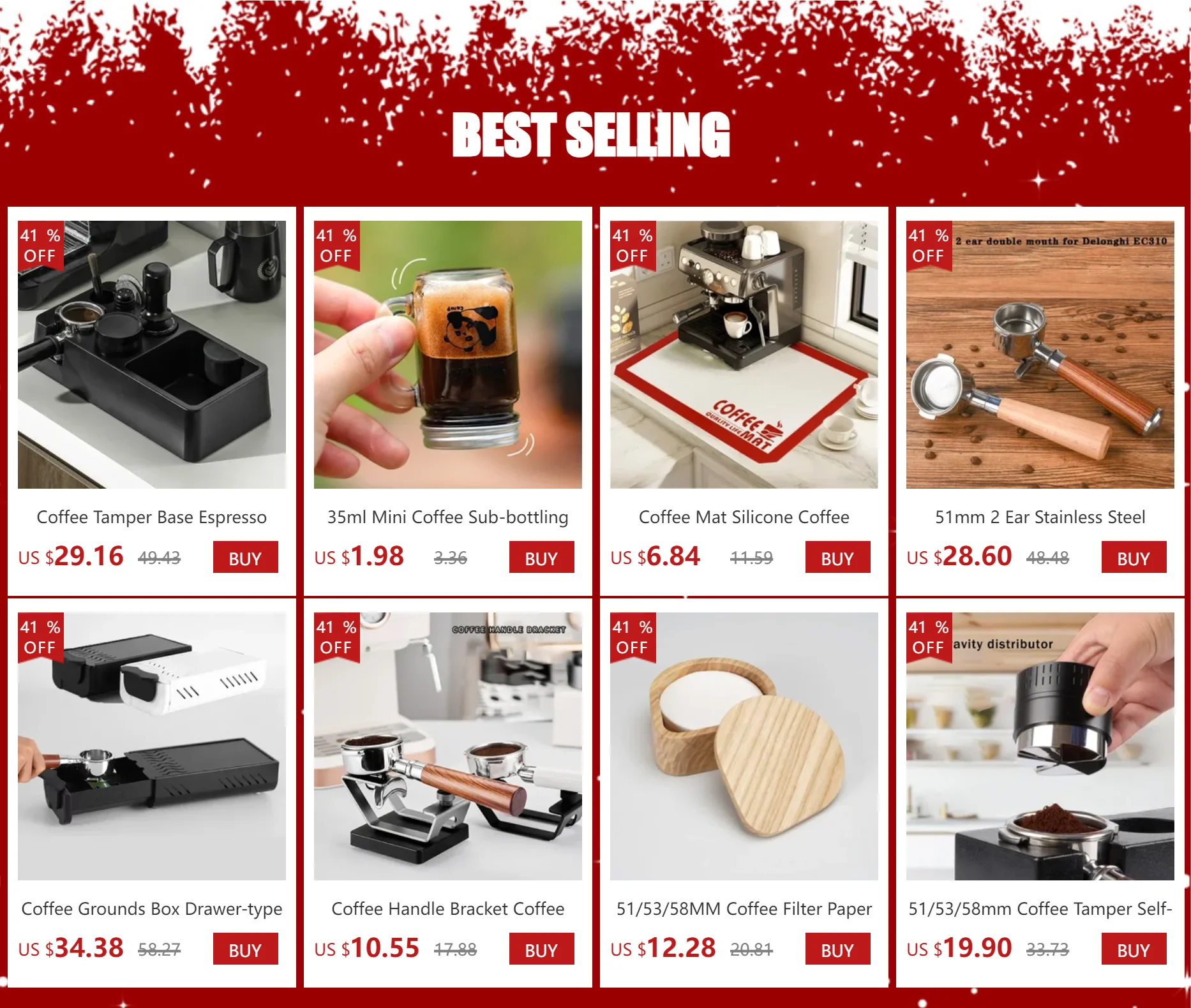 Generic 58mm Filter for GAIA Coffee Machine Bottomless Coffee