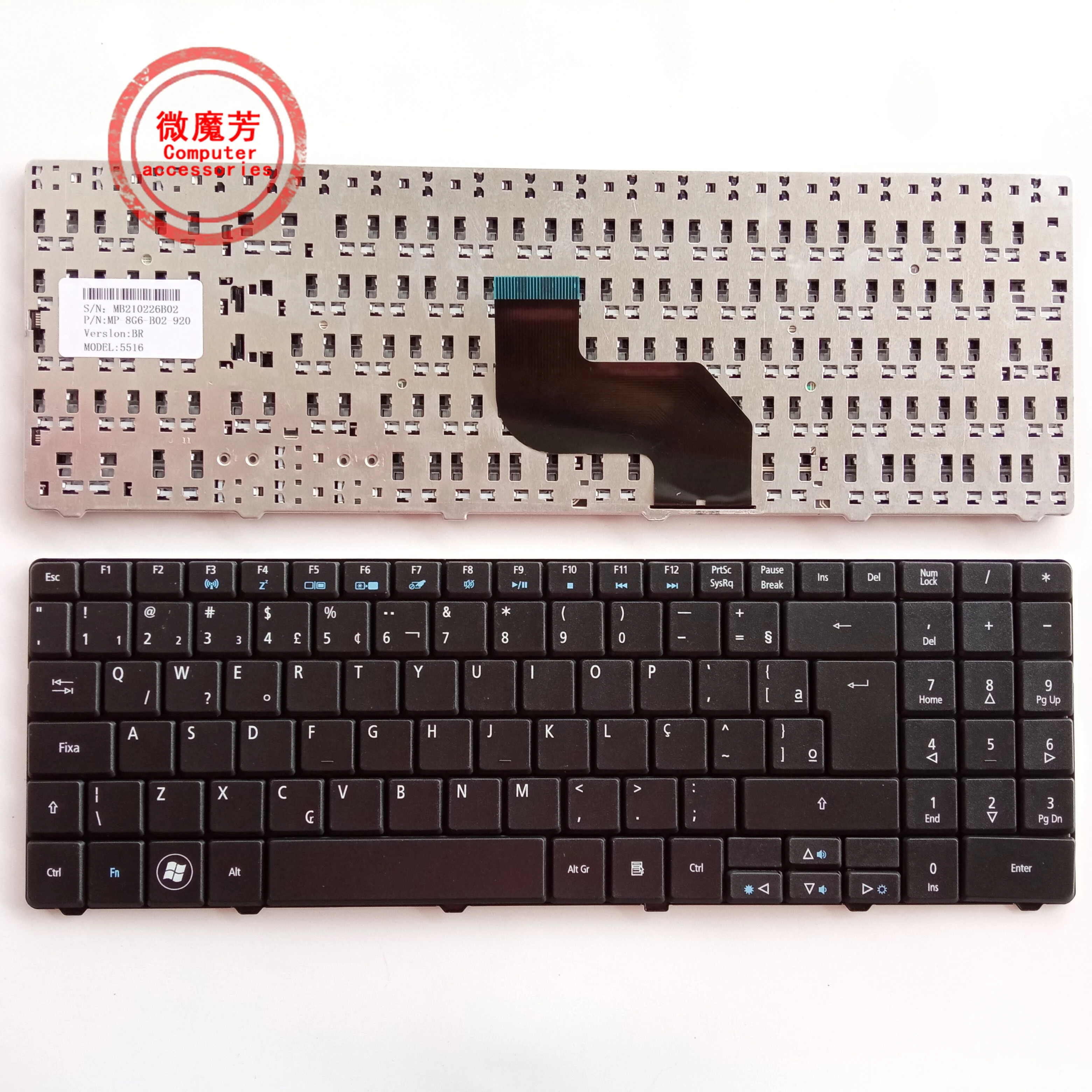 BR Клавиатура для ноутбука ACER Aspire 5516 5517 5332 5334 5532 5534 5732 5732G 5732Z 5732ZG 5734 5734Z 5241 5541 5541g
BR Клавиатура для ноутбука ACER Aspire 5516 5517 5332 5334 5532 5534 5732 5732G 5732Z 5732ZG 5734 5734Z 5241 5541 5541g
