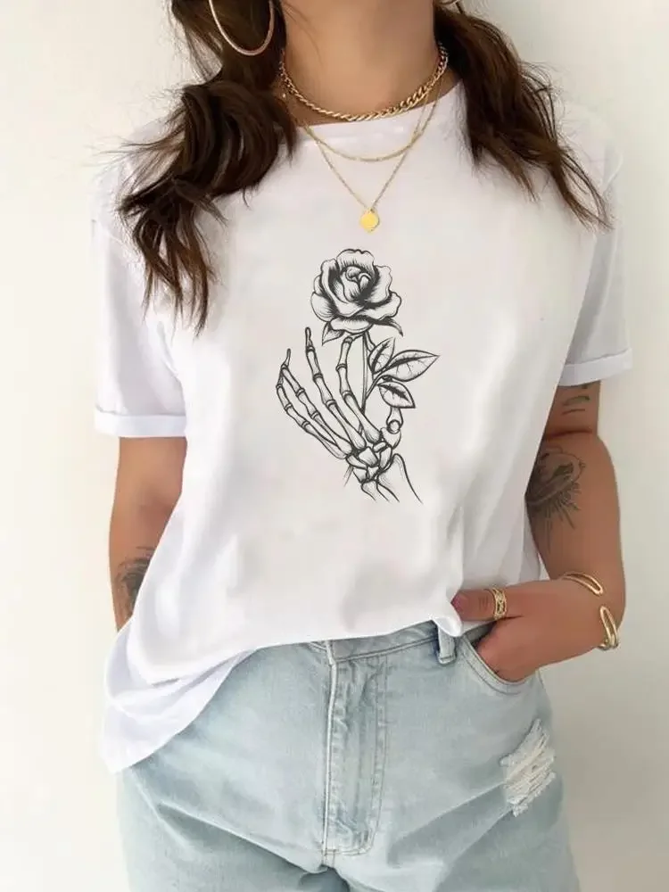 Short Sleeves Cotton Tops Streewear Letter Style Trend 90s Halloween Women Print Clothing Tee Clothes Female Graphic Casual Tees
Short Sleeves Cotton Tops Streewear Letter Style Trend 90s Halloween Women Print Clothing Tee Clothes Female Graphic Casual Tees