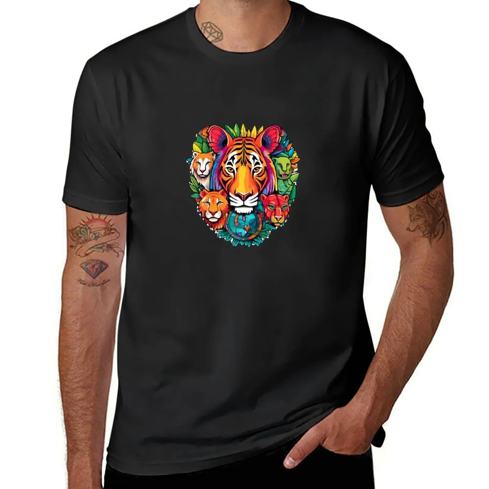 

Jungle Animals T-Shirt customs design your own aesthetic clothes graphics men graphic t shirts