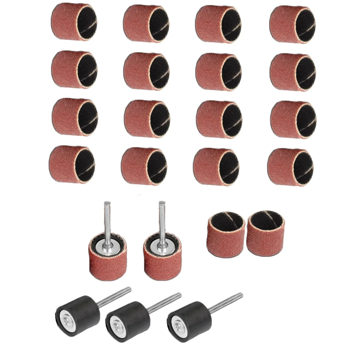 25Pcs 40-320# Sanding Bands Sander Drum Mandrel Rotary Tool Nail Drill Bits Electrical Tools Accessories Grit
25Pcs 40-320# Sanding Bands Sander Drum Mandrel Rotary Tool Nail Drill Bits Electrical Tools Accessories Grit