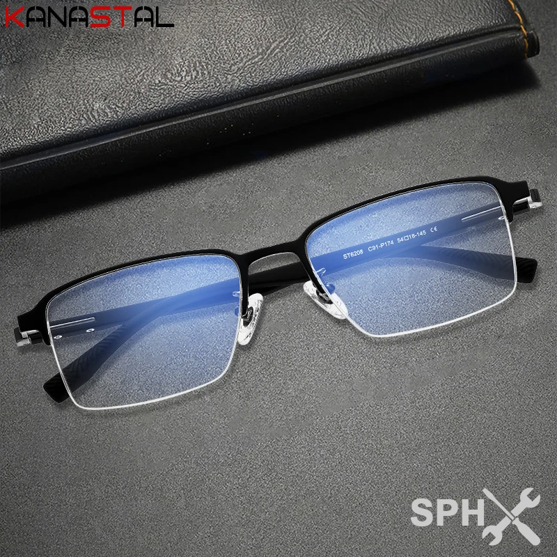 Men CR39 Prescription Reading Glasses Women Blue Light Blocking Optical Myopia Presbyopic Eyewear TR Titanium Eyeglasses Frame
Men CR39 Prescription Reading Glasses Women Blue Light Blocking Optical Myopia Presbyopic Eyewear TR Titanium Eyeglasses Frame