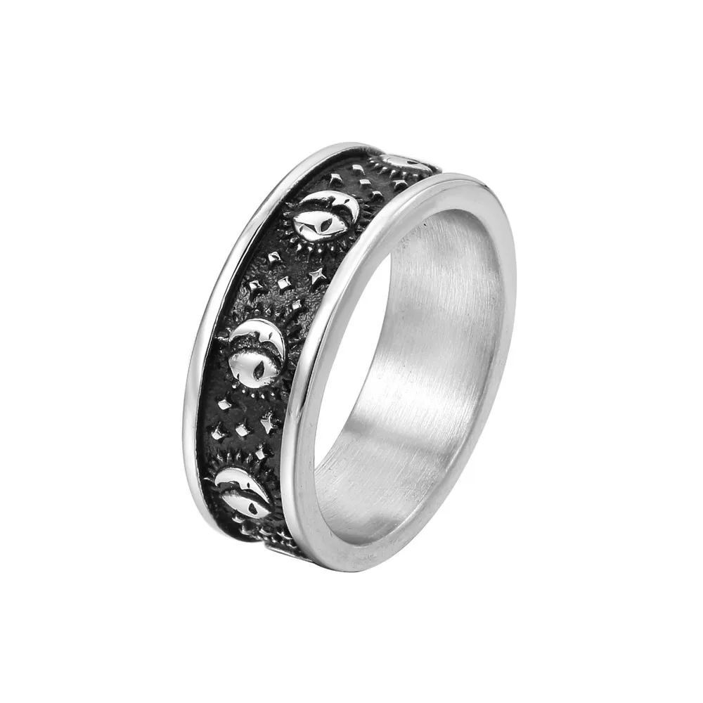Megin D Stainless Steel Titanium Retro Star Moon Universe Vintage Hip Hop Punk Rings for Men Women Couple Friends Gift Jewelry
Megin D Stainless Steel Titanium Retro Star Moon Universe Vintage Hip Hop Punk Rings for Men Women Couple Friends Gift Jewelry