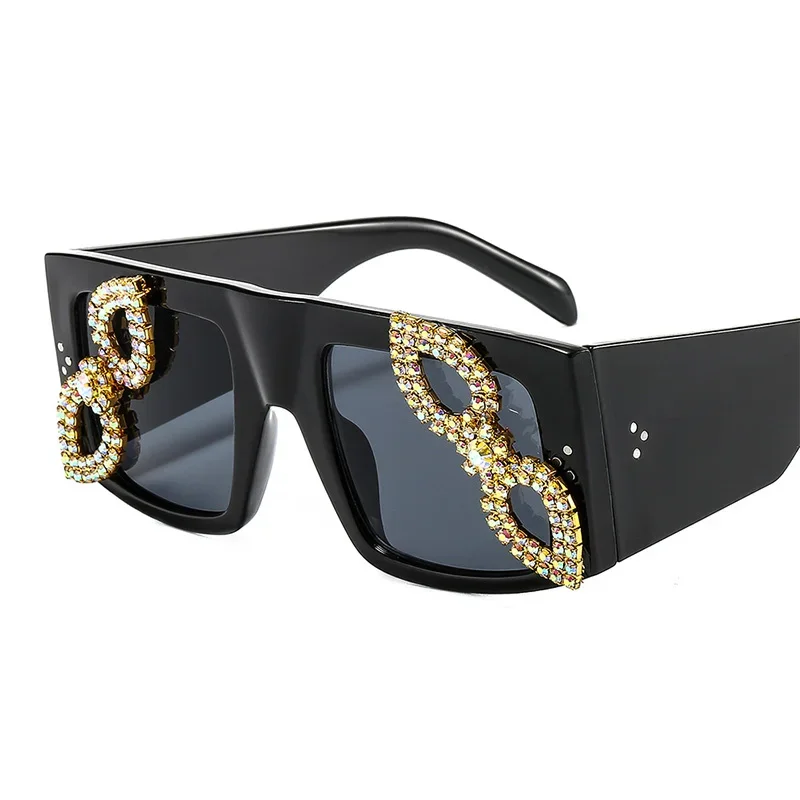 

2022 Square Baroque Sunglasses Women Crystals Sexy Girls Sun Glasses Rhinestone Ladies Shades for Party Oculos De Sol Feminino