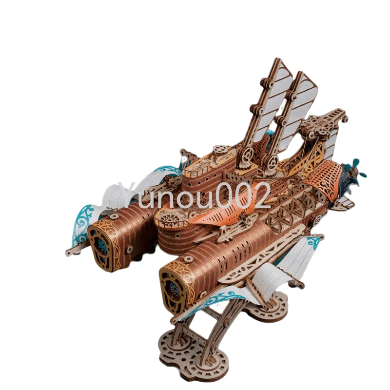 

Fantasy Spaceship Mystery Master Wooden Assembling 3d Puzzle Building Blocks Boy Puzzle Model
