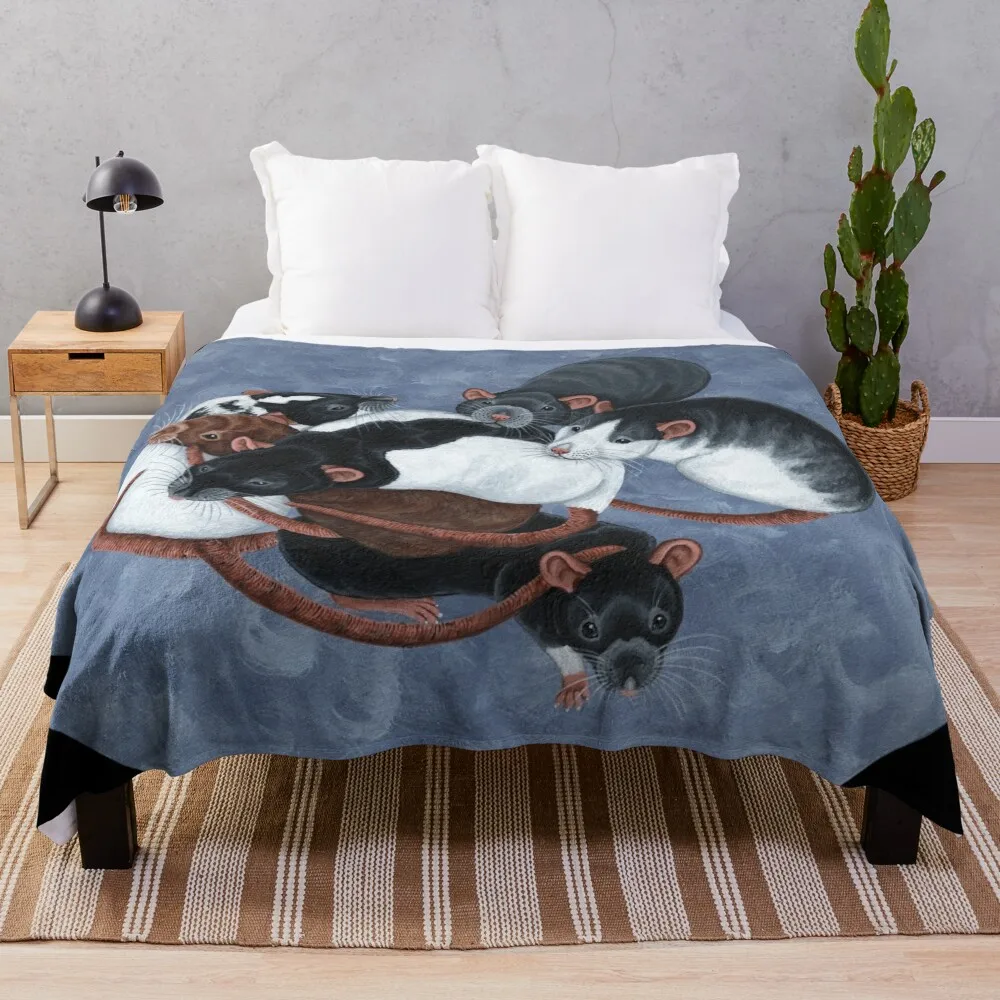 

Rat Pile Throw Blanket valentine gift ideas Flannels Blanket sofa bed bed plaid Fluffy Shaggy Blanket