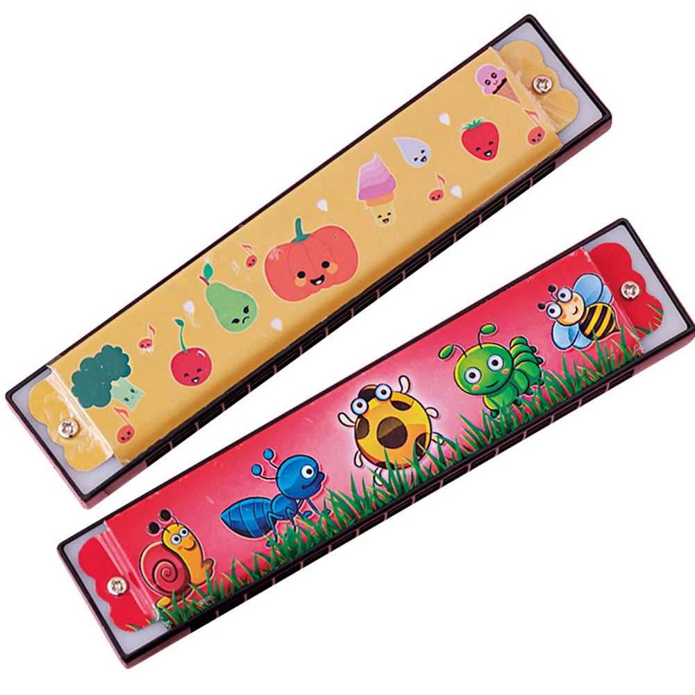 

Metal Harmonica Harmonica 13x2.5x2.1cm Children's Harmonica Colorful Cute Pattern Great Gift For Children Brand New