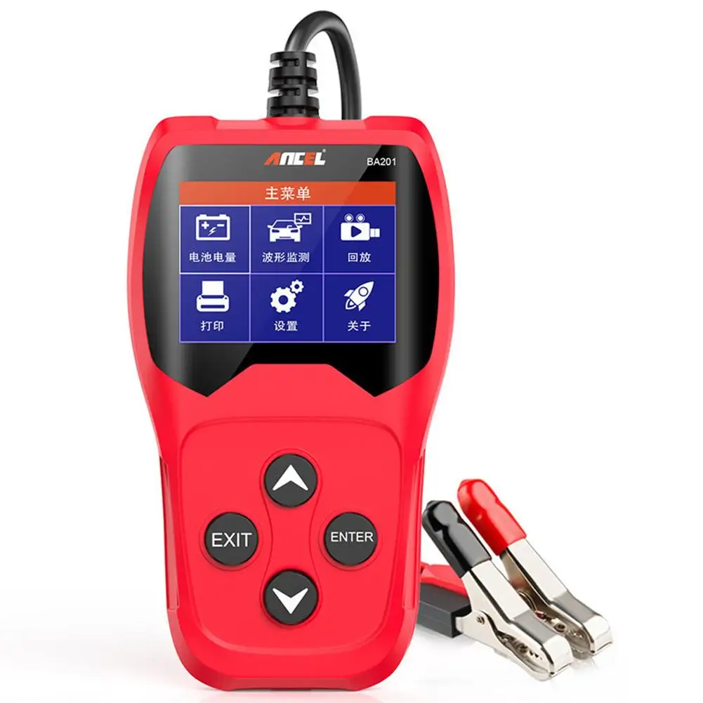 BA201 Car Battery Tester Detector 12V 100 to 2000CCA Battery System Charging Circut Starting Load Tester Auto Analyzer Tools
BA201 Car Battery Tester Detector 12V 100 to 2000CCA Battery System Charging Circut Starting Load Tester Auto Analyzer Tools