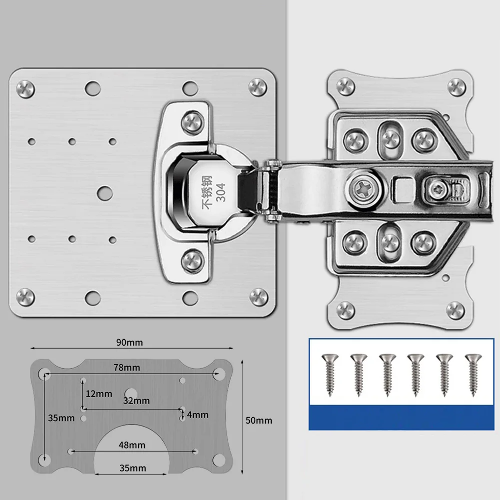 Generic Stainless Steel Hinge Repair Plate Kit ForProtecting