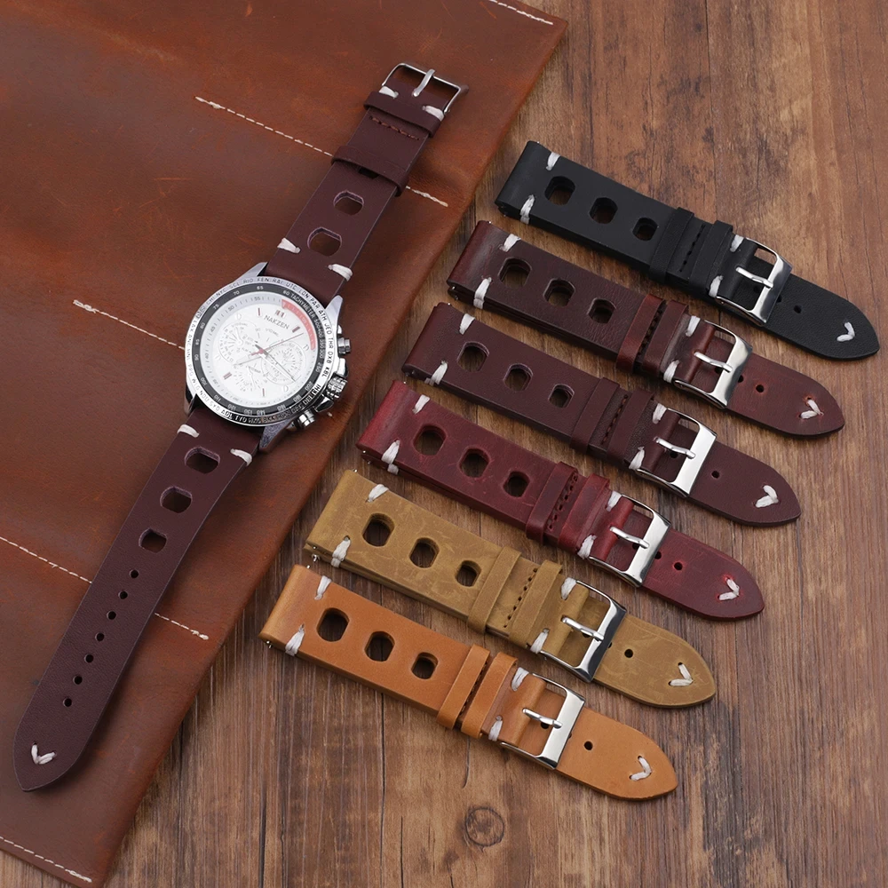 Real Leather Quick Release Bracelets Wristband 18mm 20mm 22mm 24mm Red Black Brown Watchband Handmade Three Hole Watch Strap
Real Leather Quick Release Bracelets Wristband 18mm 20mm 22mm 24mm Red Black Brown Watchband Handmade Three Hole Watch Strap