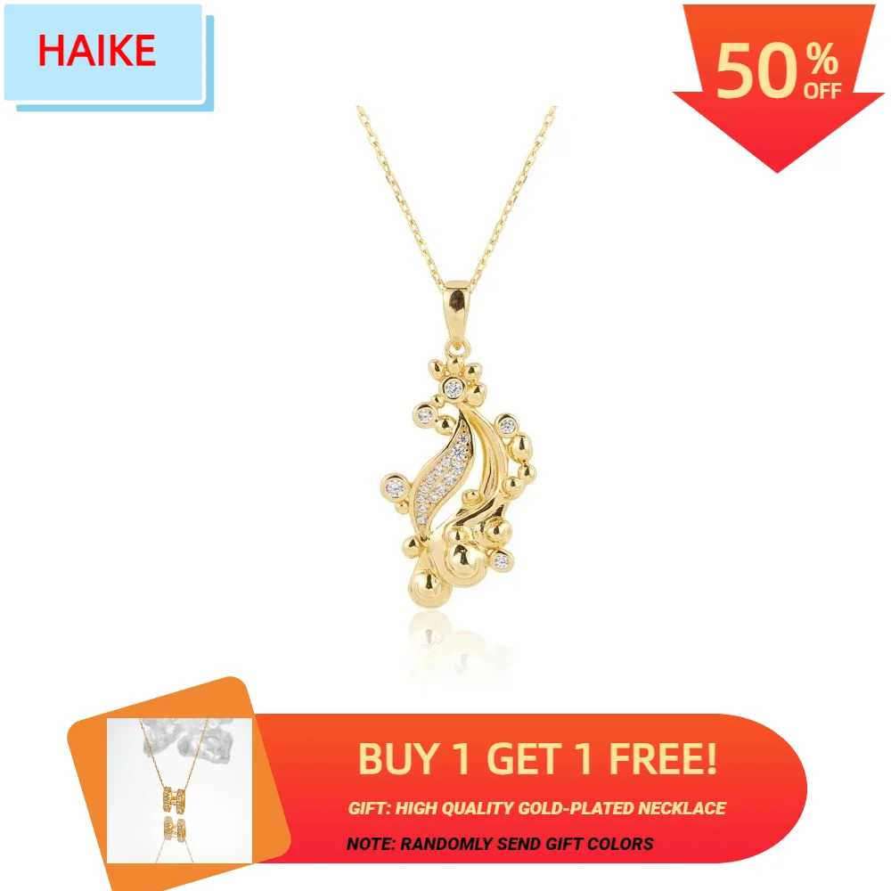 HAIKE S925 Sterling Silver Necklace Original Wave Chasing Element Neckchain Exquisite Fashion Personality Versatile for Women
HAIKE S925 Sterling Silver Necklace Original Wave Chasing Element Neckchain Exquisite Fashion Personality Versatile for Women