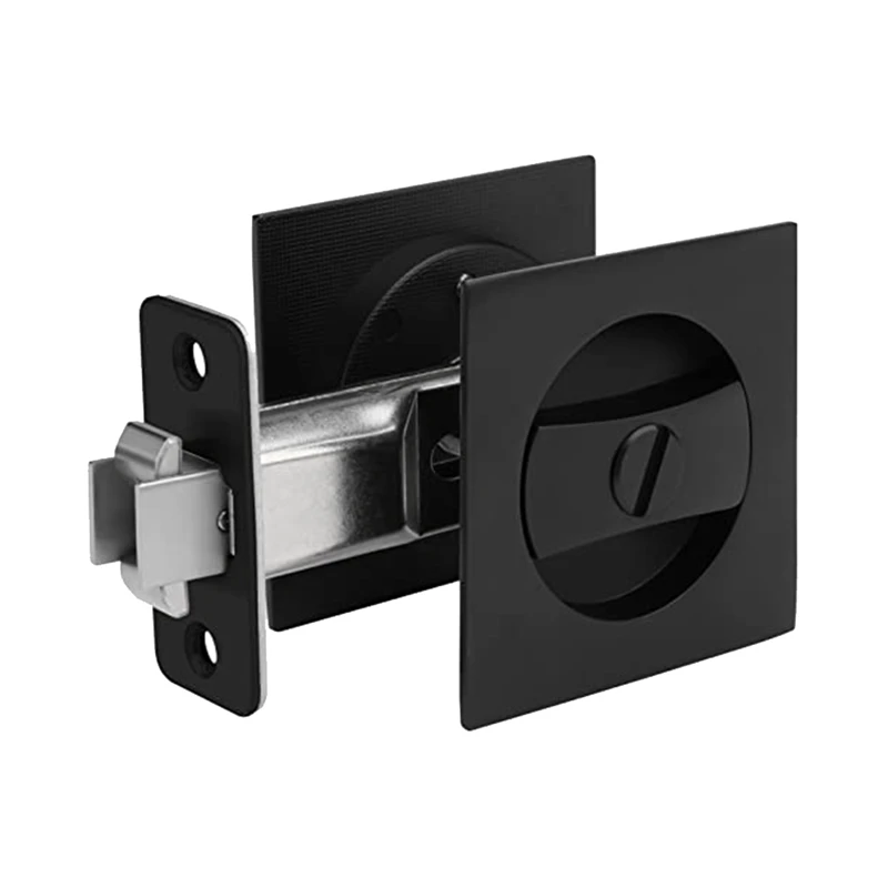 Sliding Pocket Door Lock Matte Black Contemporary Privacy Square Pocket Door Hardware
Sliding Pocket Door Lock Matte Black Contemporary Privacy Square Pocket Door Hardware