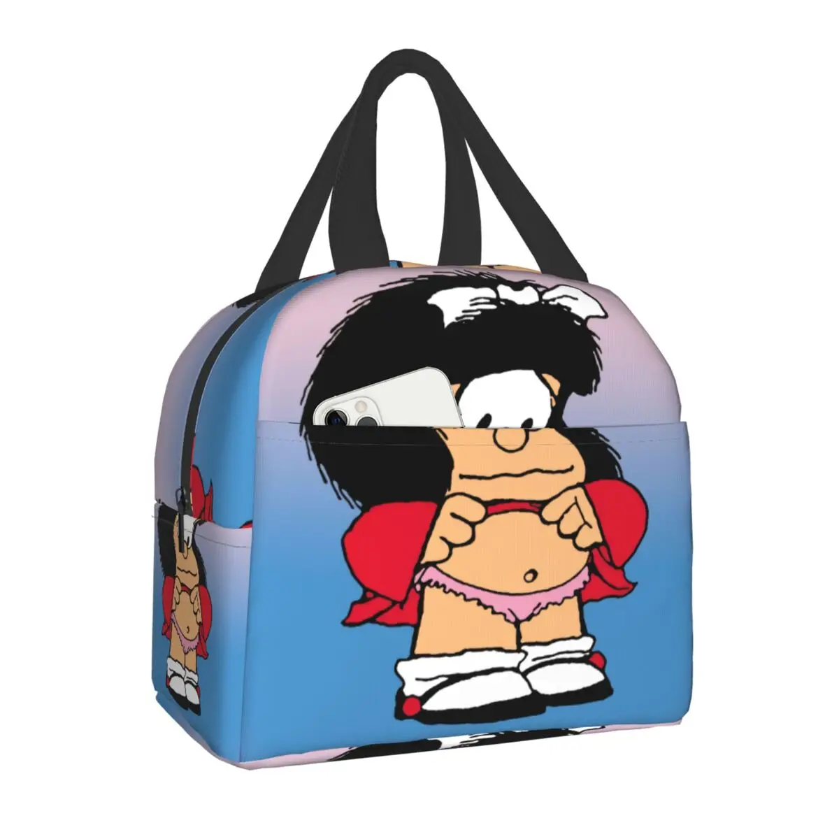 Забавный Термоизолированный Ланч-бокс Mafalda, Женский комиксный многоразовый Ланч-бокс Quino для школы и офиса, многофункциональный контейнер для еды
Забавный Термоизолированный Ланч-бокс Mafalda, Женский комиксный многоразовый Ланч-бокс Quino для школы и офиса, многофункциональный контейнер для еды