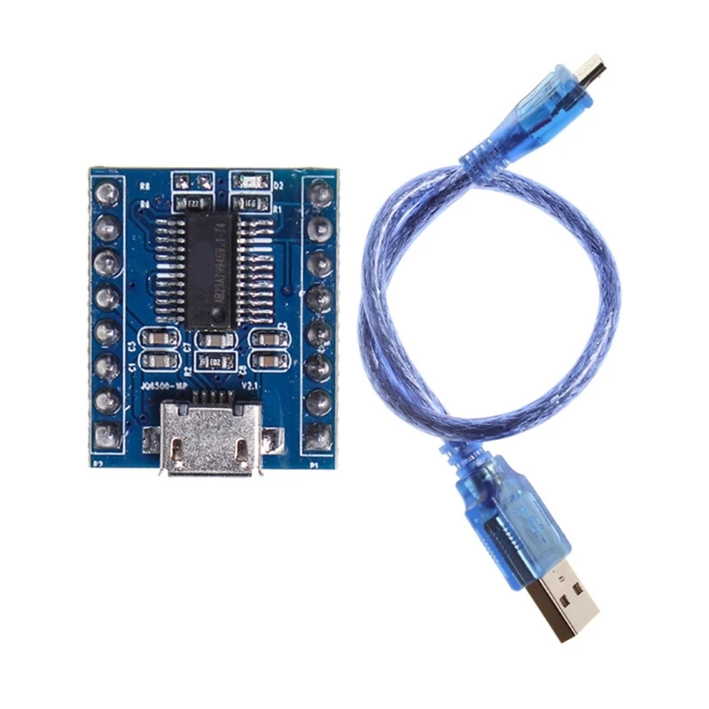 M6CA JQ6500 Голосовой звуковой модуль 16 Мбит MCUSerial Control Broadcast 1-5-канальный голосовой стандарт MP3
M6CA JQ6500 Голосовой звуковой модуль 16 Мбит MCUSerial Control Broadcast 1-5-канальный голосовой стандарт MP3