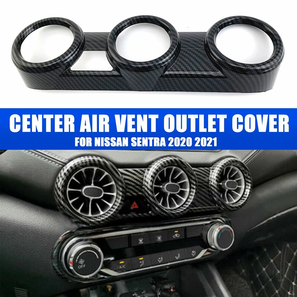 Carbon Fiber Style Center Air Vent Outlet Cover Trim For Nissan Sentra 2020-2021 Car Air Outlet Frame Auto Interior Parts
Carbon Fiber Style Center Air Vent Outlet Cover Trim For Nissan Sentra 2020-2021 Car Air Outlet Frame Auto Interior Parts