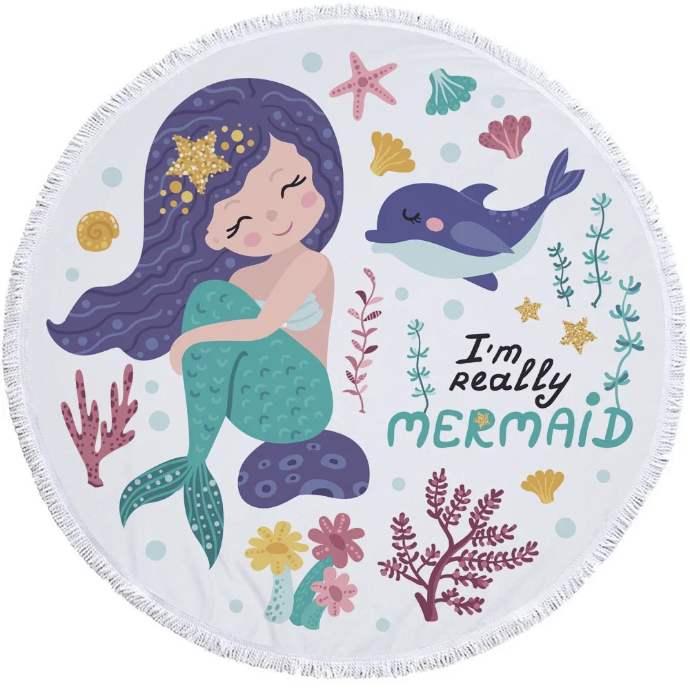 Круглое пляжное полотенце из микрофибры, 150 см
Круглое пляжное полотенце из микрофибры, 150 см