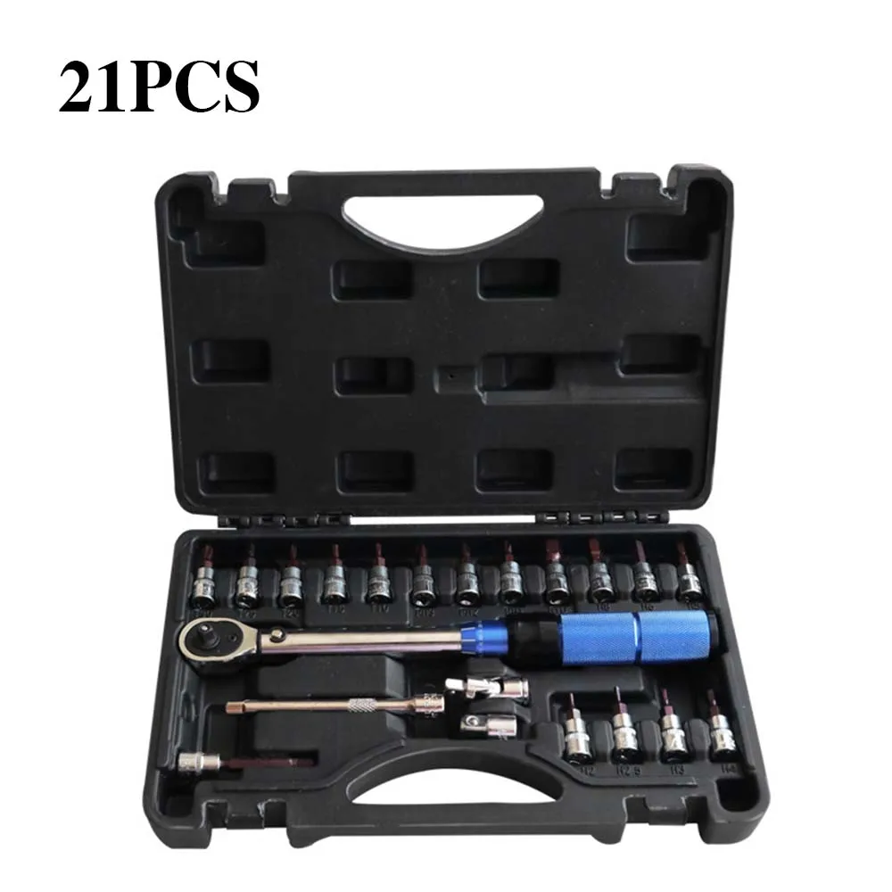 15/21pcs 5-25NM 2-24NM Bike Torque Wrench Set Bicycle Repair Tools Kit Ratchet Machanical Torque Spanner Manual Torque Wrench
15/21pcs 5-25NM 2-24NM Bike Torque Wrench Set Bicycle Repair Tools Kit Ratchet Machanical Torque Spanner Manual Torque Wrench