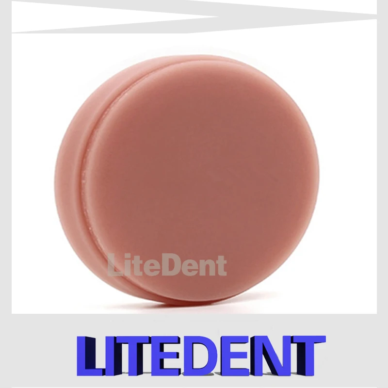 

Litedent 5 Pieces/Lot Dental Pink PMMA Block 98mm A2 A3 Monolayer Blank Denture Rose Disc Cadcam Temporary Teeth Material