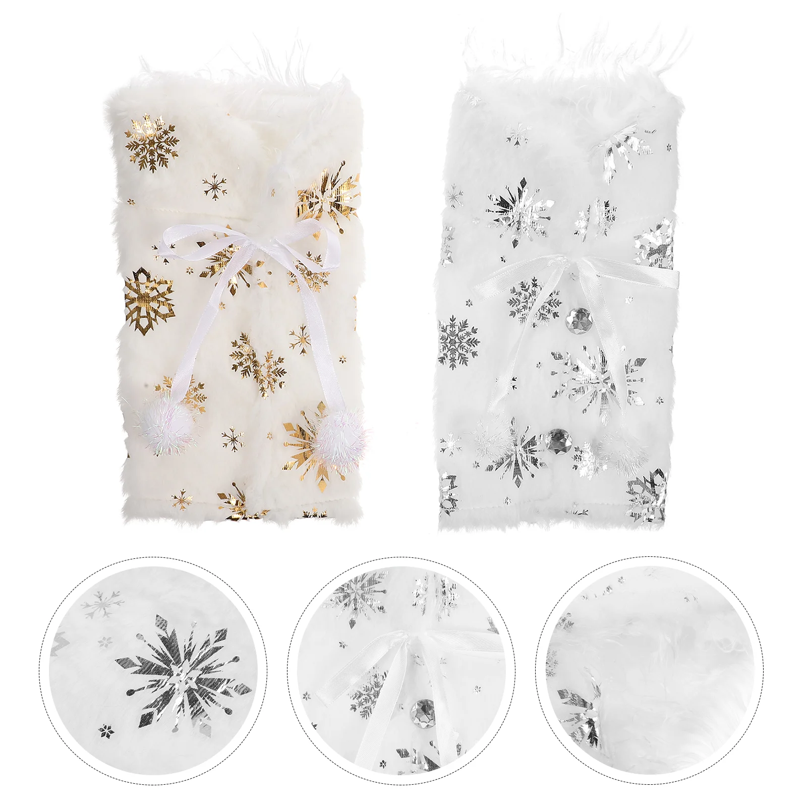 2Pcs Xmas Bottle Cover Adorable Snowflake Bottle Sleeves Christmas Party Accessories
2Pcs Xmas Bottle Cover Adorable Snowflake Bottle Sleeves Christmas Party Accessories