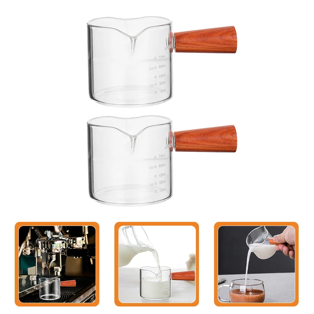 2 Pcs Measuring Cup Espresso Glass Double Pitcher Milk Coffee Mugs Pouring Cups Shot
2 Pcs Measuring Cup Espresso Glass Double Pitcher Milk Coffee Mugs Pouring Cups Shot