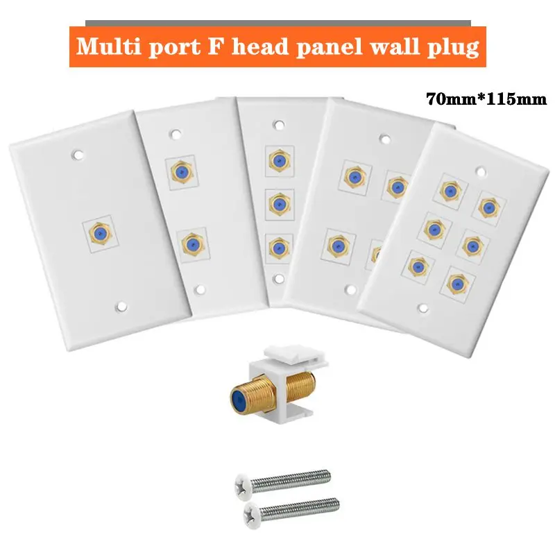 Snap F Keystone Head TV Module Cable TV Panel Multi Port F Head Panel Wall Insert Multi Hole F Head
Snap F Keystone Head TV Module Cable TV Panel Multi Port F Head Panel Wall Insert Multi Hole F Head