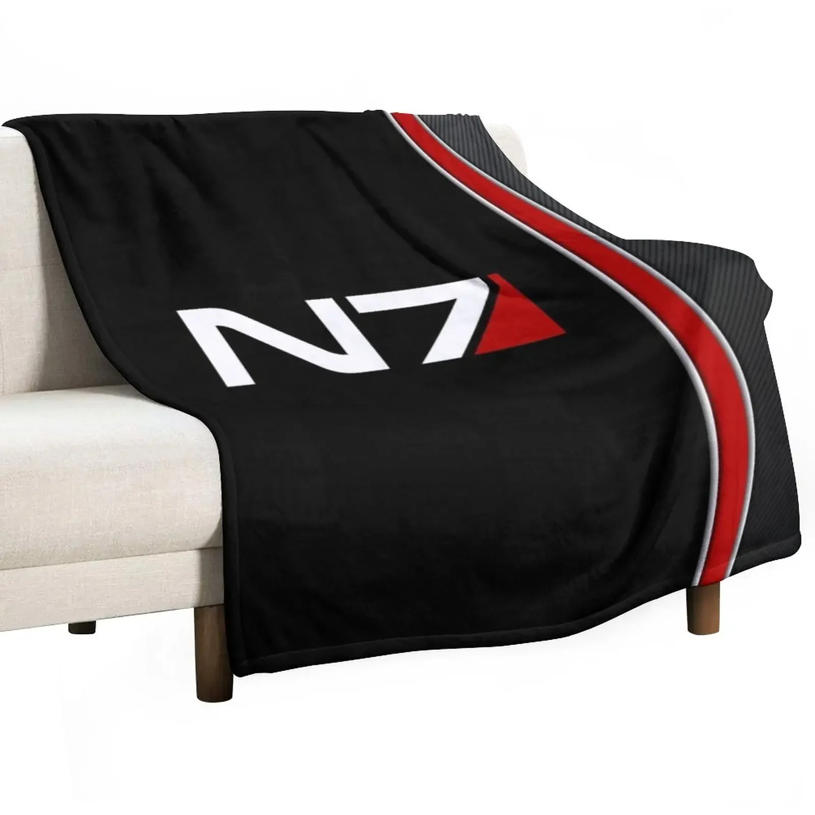 

N7 Mass effect emblem! Throw Blanket Soft Plaid Sofa Throw Weighted Blankets