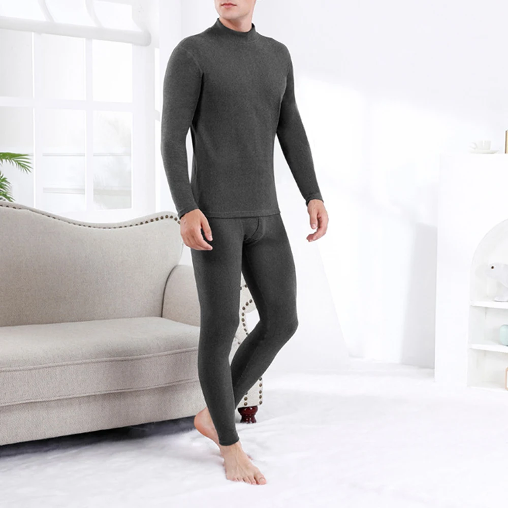 Mens Long Johns Thermal Underwear Set Seamless Long Sleeve Turtleneck Warm Top Pants 2Set Elastic Classic Basics Thermo Clothing
Mens Long Johns Thermal Underwear Set Seamless Long Sleeve Turtleneck Warm Top Pants 2Set Elastic Classic Basics Thermo Clothing