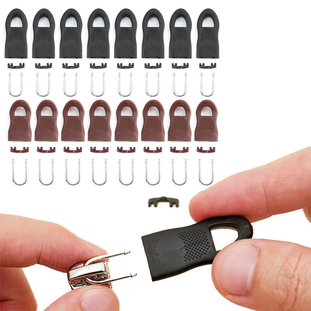 16PCS Universal Metal Zip Head Zipper Repair Replacement Kit Fixer Slider Puller Zip Garment Bag Suitcase Zip Fastenings
16PCS Universal Metal Zip Head Zipper Repair Replacement Kit Fixer Slider Puller Zip Garment Bag Suitcase Zip Fastenings