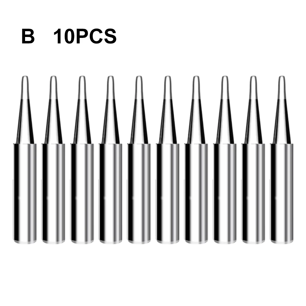 10pcs Soldering Iron Tips For 936/937/938/969/852/858/952 Soldering Station Welding Tool Internal Heating Soldering Iron Head
10pcs Soldering Iron Tips For 936/937/938/969/852/858/952 Soldering Station Welding Tool Internal Heating Soldering Iron Head