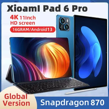 2024 정품 패드 6 프로 안드로이드 태블릿 PC, 안드로이드 13, 11 인치, 16GB, 1T, 5G 듀얼 SIM 전화 통화, GPS, 블루투스, 와이파이, 구글 태블릿, 신제품