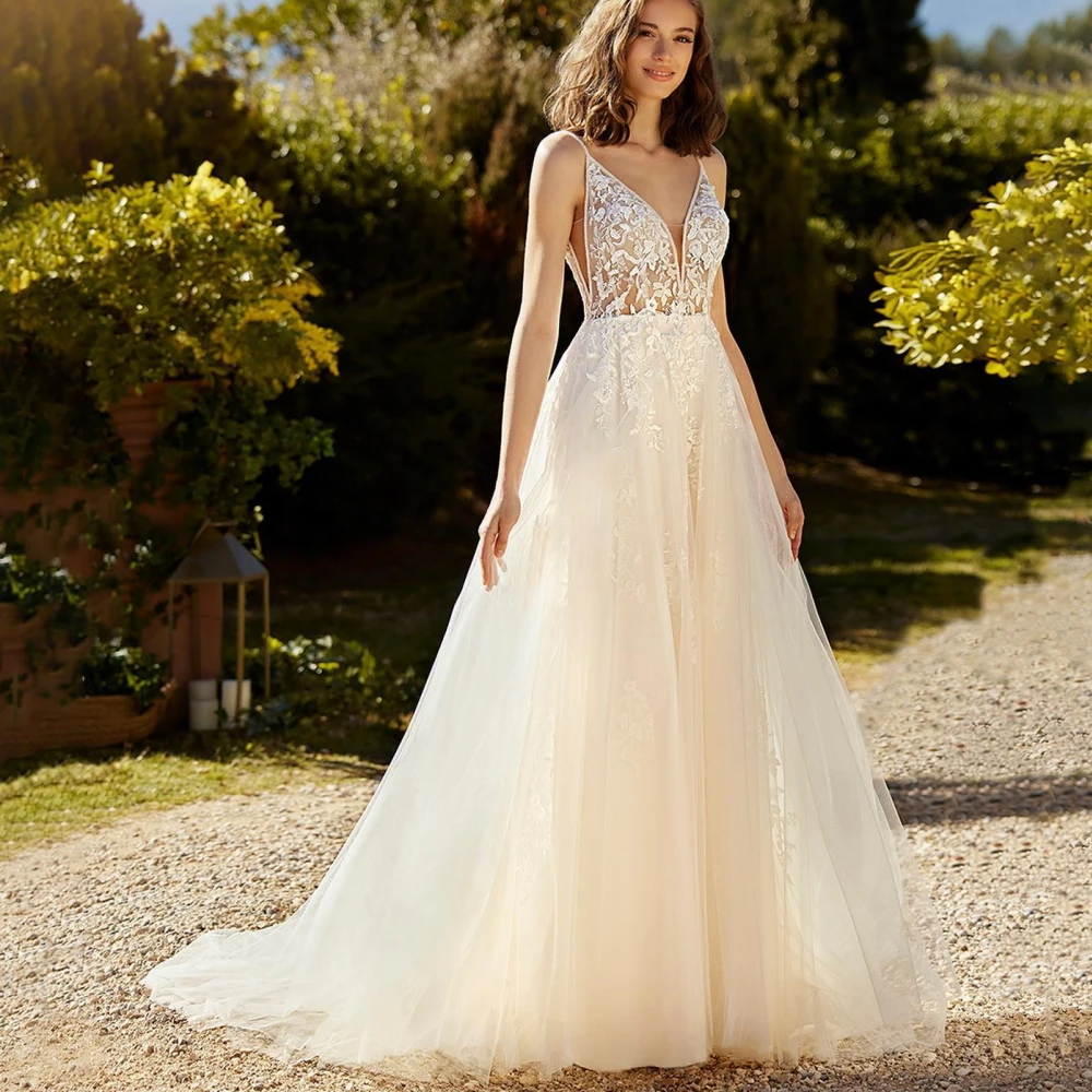 Molisa V-Neck Wedding Dress Sleeveless Appliques Tulle Backless Bride Dresses for Women 2023 Free Shipping Country Bridal Gown
Molisa V-Neck Wedding Dress Sleeveless Appliques Tulle Backless Bride Dresses for Women 2023 Free Shipping Country Bridal Gown