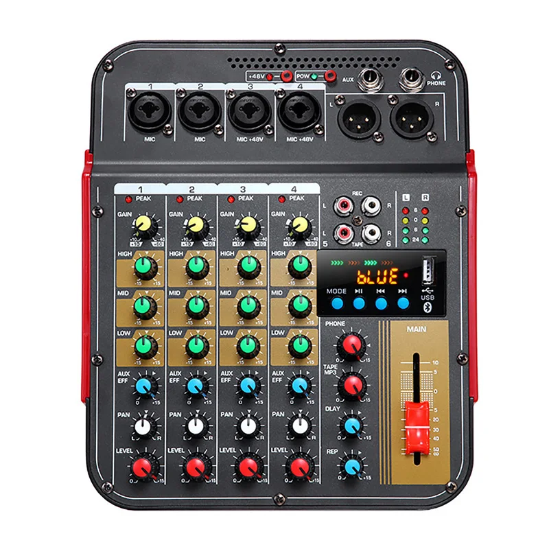 6 Channel Audio Mixer Outdoor Conference Audio USB Bluetooth Reverb Audio Processor Sing Live with Sound Card Sound Mixer
6 Channel Audio Mixer Outdoor Conference Audio USB Bluetooth Reverb Audio Processor Sing Live with Sound Card Sound Mixer