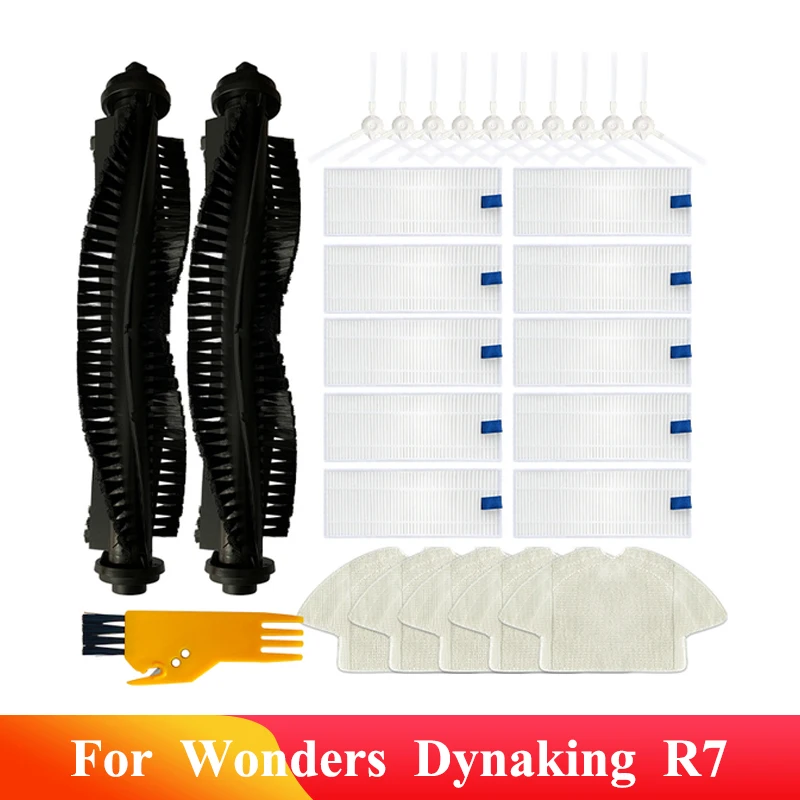Main Side Brush Filter Hepa Mop Rag For Wonders Dynaking R7 원더스리빙 원더스 다이나킹 R7 Robotic Vacuum Cleaner Spare Parts Accessories
Main Side Brush Filter Hepa Mop Rag For Wonders Dynaking R7 원더스리빙 원더스 다이나킹 R7 Robotic Vacuum Cleaner Spare Parts Accessories