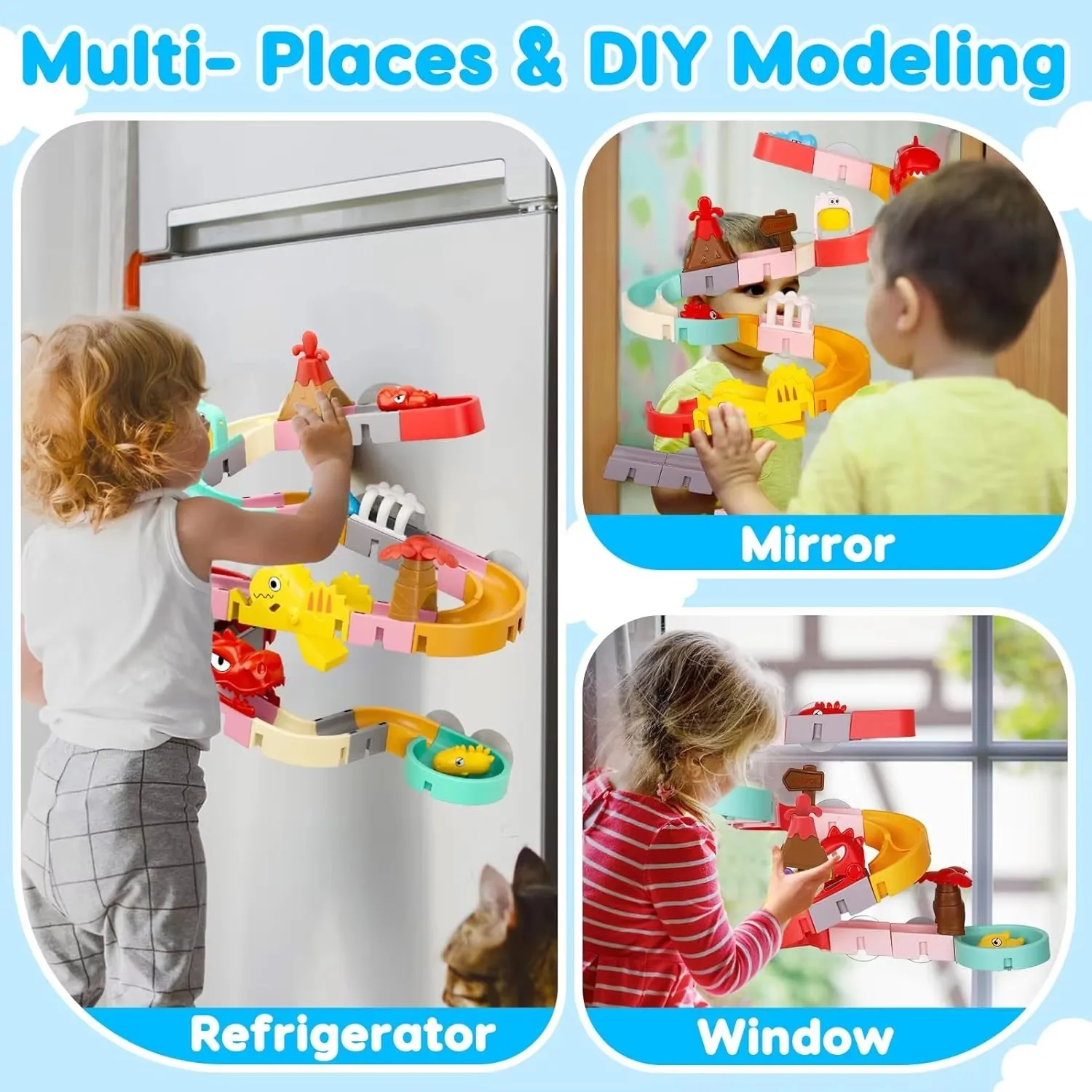 DIY Building Water Slide Tracks BaBy Bath Toys Wall Track Building Set Spray Water Toys for Kids, Outside Pool Bathtub Toys DIY Building Water Slide Tracks BaBy Bath Toys Wall Track Building Set Spray Water Toys for Kids, Outside Pool Bathtub Toys