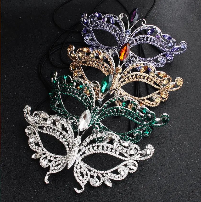 Butterfly Masquerade Mask Fancy Rhinestone Metal Crystal Mask Venetian Party Prom Crown Eyemask for Women Costume
Butterfly Masquerade Mask Fancy Rhinestone Metal Crystal Mask Venetian Party Prom Crown Eyemask for Women Costume