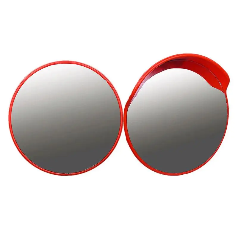 

2Pcs Blind Spot Convex Traffic Mirror Outdoor Security 360 Circular Pole Mount Street Corner Wide Angle clear Vision HD Mirror