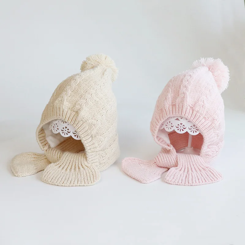 Autumn and winter children's hat and scarf integrated wool baotou hat Korean version with velvet warm boys and girls baby knitte
Autumn and winter children's hat and scarf integrated wool baotou hat Korean version with velvet warm boys and girls baby knitte