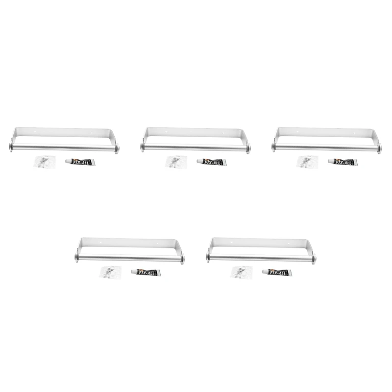 5X Self Adhesive & Wall Mount Paper Towel Holder & Dispenser,Kitchen Tissue Towel Holder Stand Under Cabinet-Silver
5X Self Adhesive & Wall Mount Paper Towel Holder & Dispenser,Kitchen Tissue Towel Holder Stand Under Cabinet-Silver