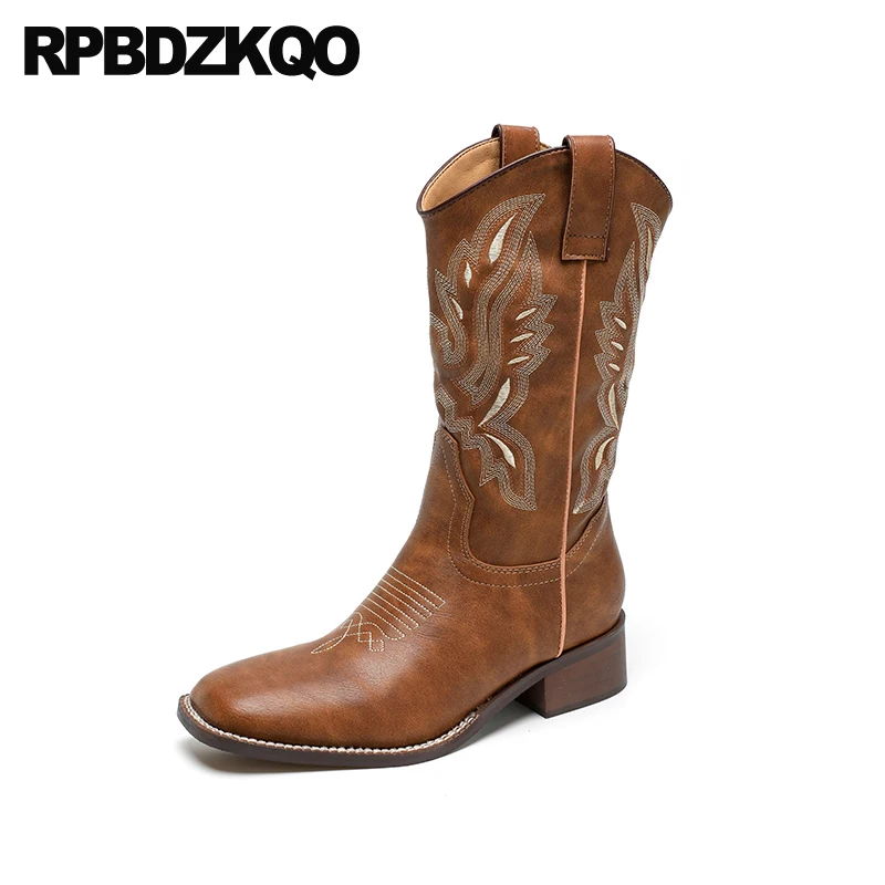 Embroidery Mid Calf Goodyear Welted Women Big Size Embroidered Shoes 9 Cowgirl Western Boots Cowboy Chunky Square Toe Slip On
Embroidery Mid Calf Goodyear Welted Women Big Size Embroidered Shoes 9 Cowgirl Western Boots Cowboy Chunky Square Toe Slip On