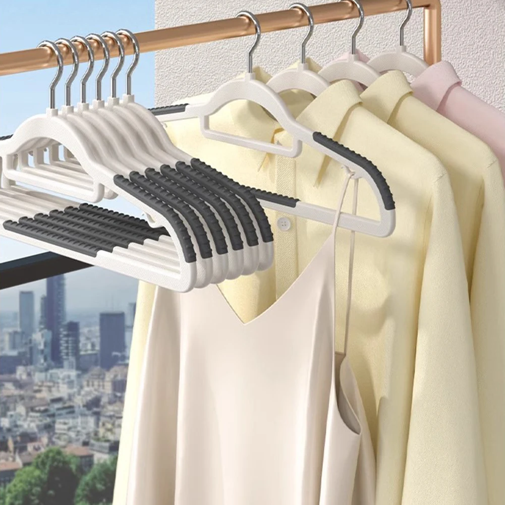 Hangers With Tpr Coating 10-pack Anti-slip Clothes Hangers Space-saving Strong Load-bearing Solution For Towels Coats For Closet
Hangers With Tpr Coating 10-pack Anti-slip Clothes Hangers Space-saving Strong Load-bearing Solution For Towels Coats For Closet