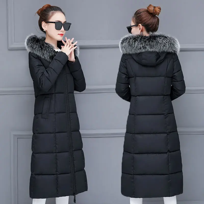 2024 New Down Cotton Padded Liner Parkas Fashion Fur Collar Winter Jacket Women Long Hooded Winter Coat
2024 New Down Cotton Padded Liner Parkas Fashion Fur Collar Winter Jacket Women Long Hooded Winter Coat