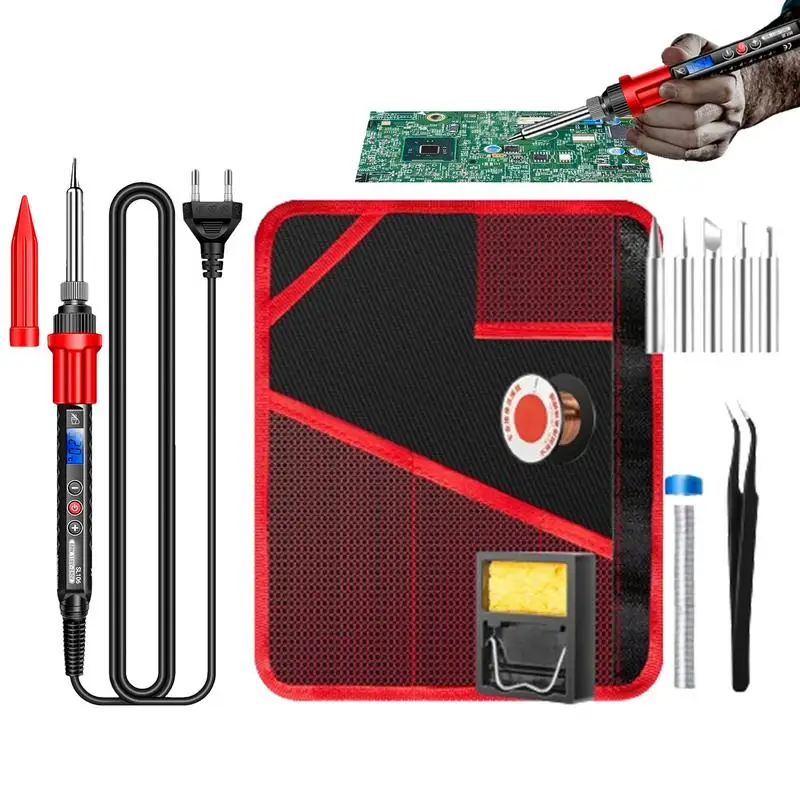 Electronic Soldering Kit 11-Piece 60W Solder Iron Kit For Soldering Thermostatic Digital Display Electric Soldering Pencil
Electronic Soldering Kit 11-Piece 60W Solder Iron Kit For Soldering Thermostatic Digital Display Electric Soldering Pencil
