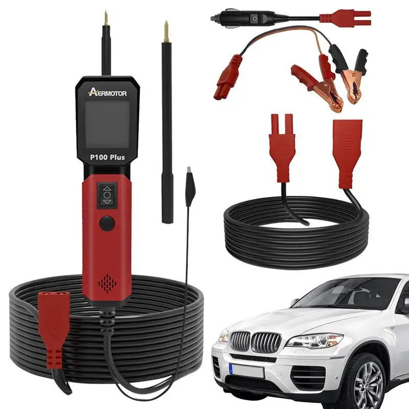 AERMOROT P100 PLUS Circuit Diagnostic Instrument For Car Motorcycle Truck Voltage Short Circuit Test Repair Tools Car Accessory
AERMOROT P100 PLUS Circuit Diagnostic Instrument For Car Motorcycle Truck Voltage Short Circuit Test Repair Tools Car Accessory