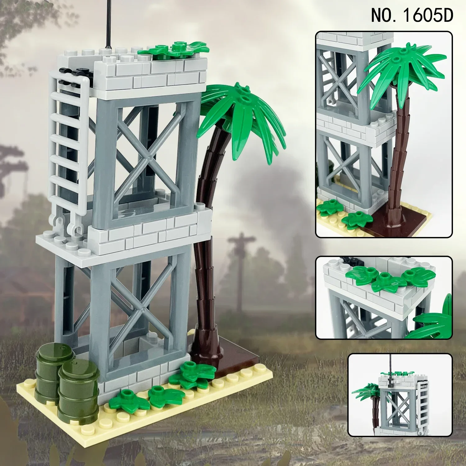 Watchtower of The Guardian 1605D Small-sized Military Building Model Children Assemble Building Blocks Toy Accessories
Watchtower of The Guardian 1605D Small-sized Military Building Model Children Assemble Building Blocks Toy Accessories