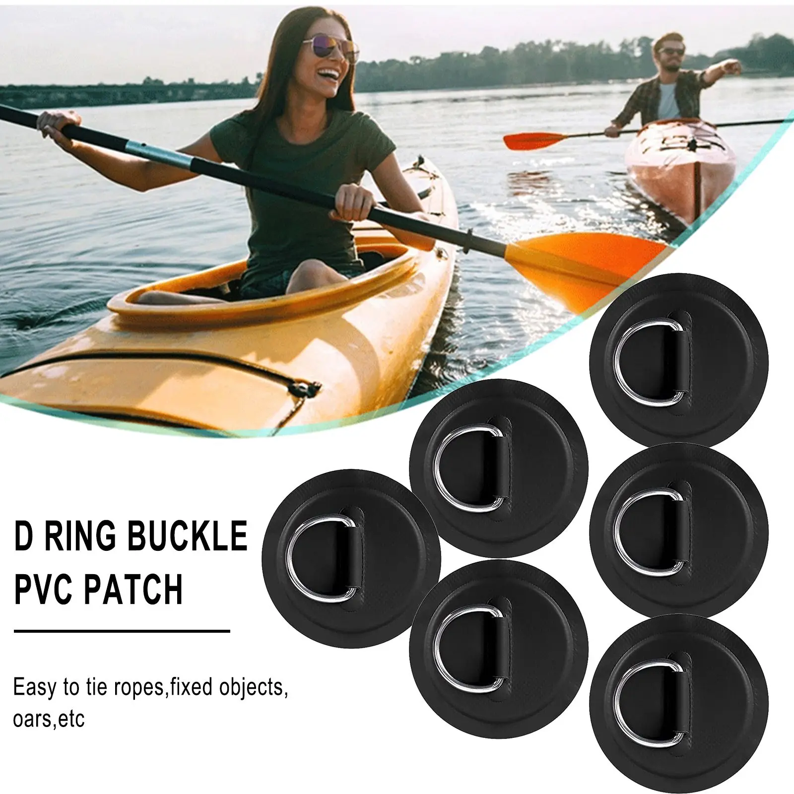 6 Pack Stainless Steel D-Ring Patch For Inflatable Boat Kayak Dinghy D-Ring Suitable For PVC Inflatable Boat Raft Dinghy Kayak
6 Pack Stainless Steel D-Ring Patch For Inflatable Boat Kayak Dinghy D-Ring Suitable For PVC Inflatable Boat Raft Dinghy Kayak