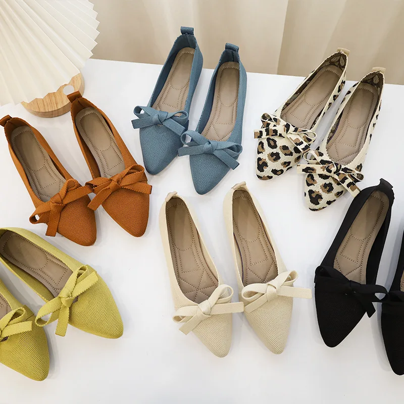 Stretch Fabric Women Ballet Flats Shoes Woman Spring Summer 2022 BowKnot Pointed Boat Shoes Knitted Driving Loafers Moccasins
Stretch Fabric Women Ballet Flats Shoes Woman Spring Summer 2022 BowKnot Pointed Boat Shoes Knitted Driving Loafers Moccasins