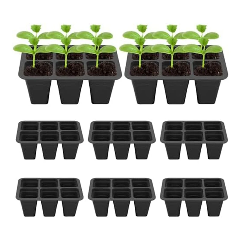 

Seed Starting Tray Seedling Starting Tray Plant Starting Kit Mini Greenhouse Germination Kit For Seed Growing,8Pcs